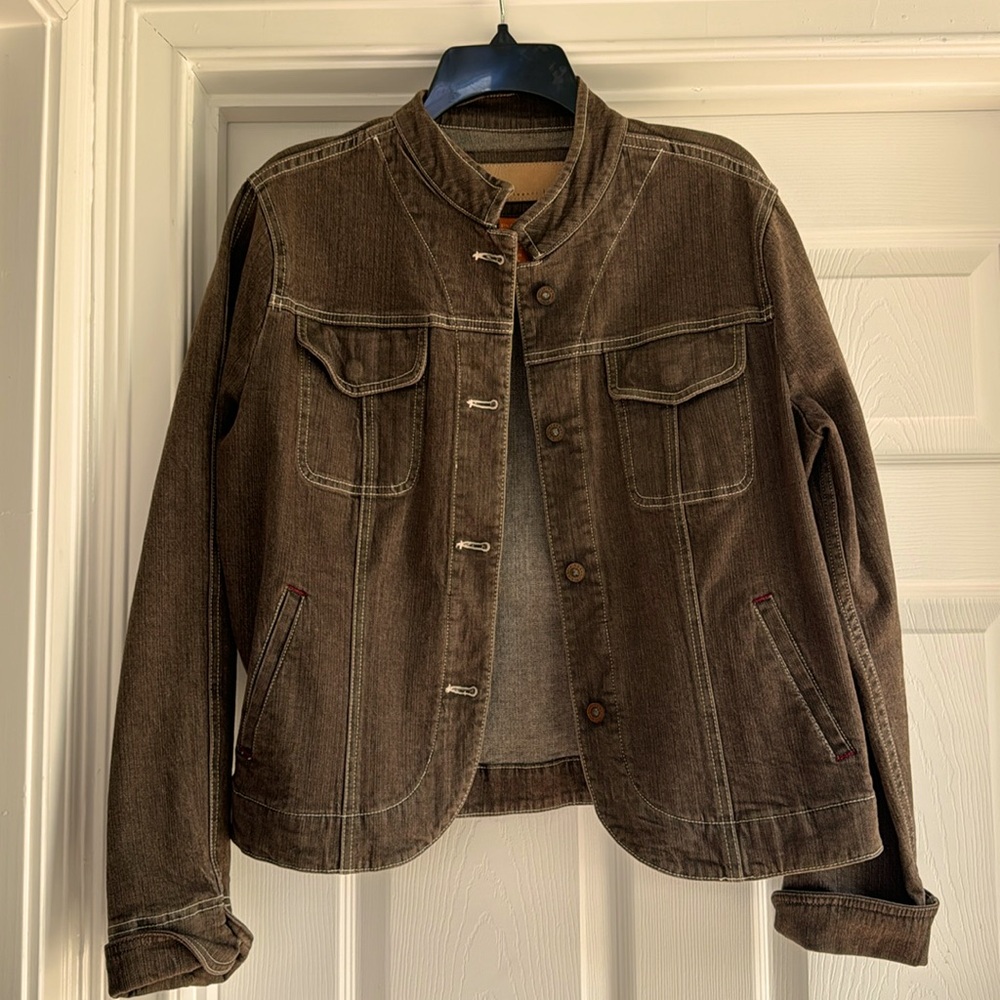Brown denim jacket!